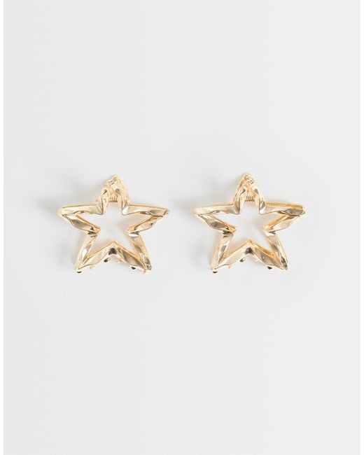 Pieces Natural 2 Pack Small Metal Star Clips