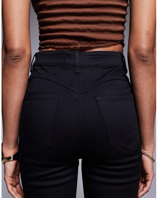 ASOS Blue Asos Design Tall Power Stretch Sculpt Flare Jeans