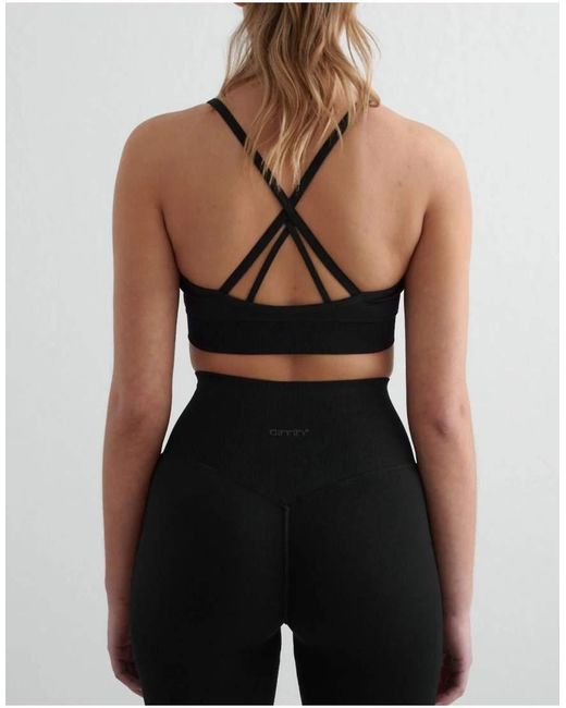 Aim'n Black Shape Seamless Cross Back Bra