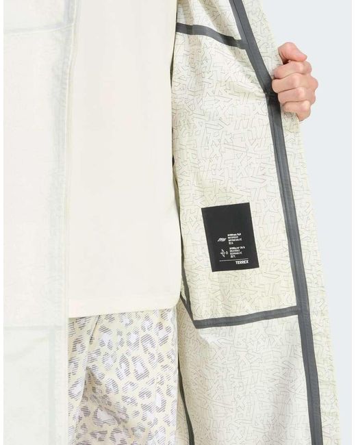 Adidas Originals White Terrex Xploric 2.5 Layer Climaproof Parka