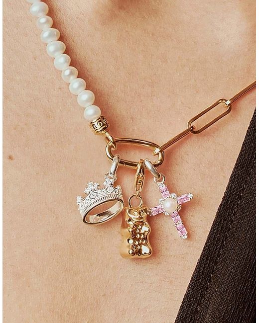 Thomas Sabo White Charm Pendant Crown With Stones Connect
