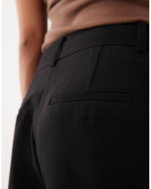 Nobody's Child Petite Black Tailored Wide Leg Pants