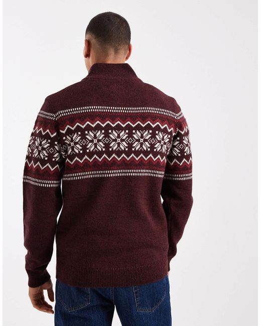 Threadbare – pullover in Red für Herren