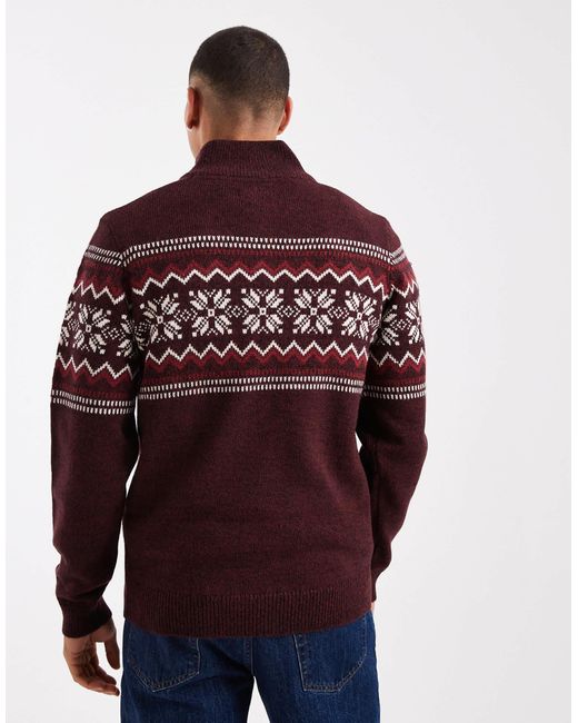 Threadbare – pullover in Red für Herren