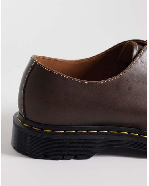Dr. Martens Brown 1461 Ben 3 Eye Shoes for men