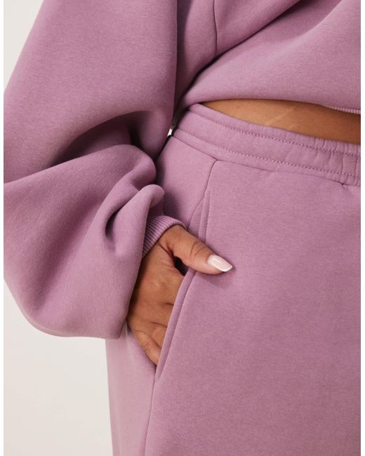 ASOS Pink Asos Design Curve Barrel Leg jogger Co-ord