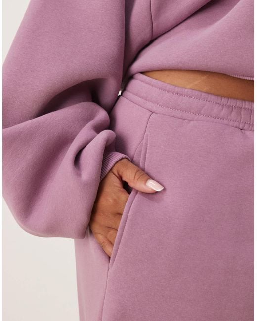 ASOS Pink Asos Design Curve Barrel Leg jogger Co-ord