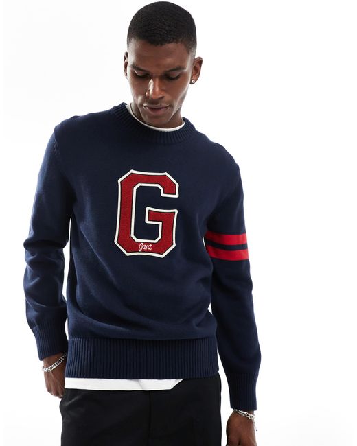 Gant jumper grey best sale