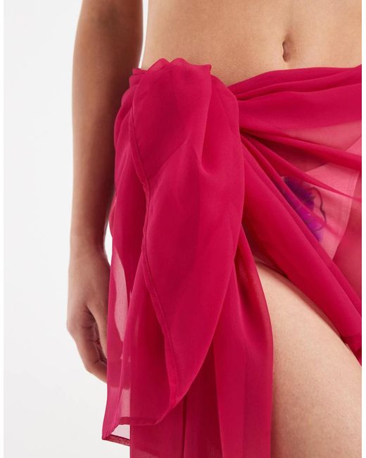 Aray Red Tie Sarong