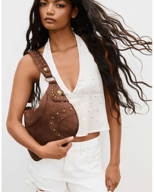 Stradivarius Brown – schultertasche