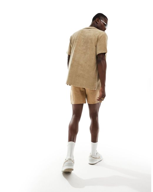 Polo Ralph Lauren Metallic Prepsters Icon Logo Linen Shorts for men