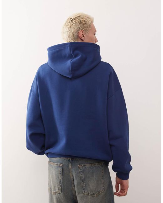 Collusion – oversize-kapuzenpullover in Blue für Herren