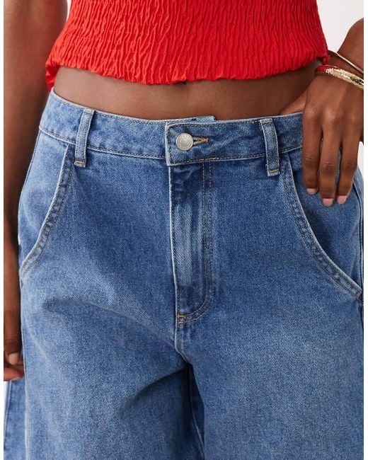 ASOS Blue Barrel Bermuda Short