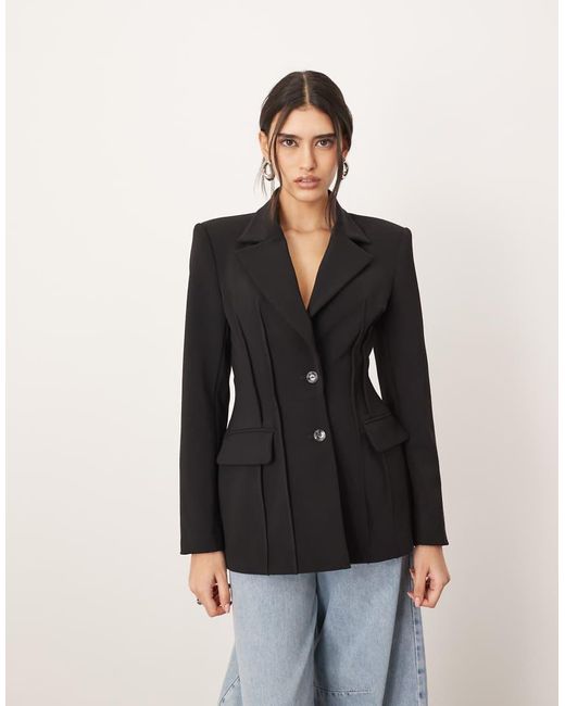 ARRANGE Black Premium Sculpted Blazer