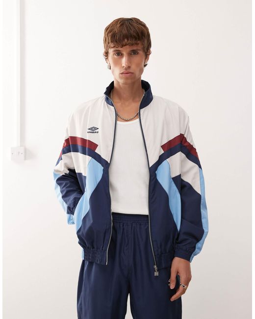 Umbro Blue Relaxed Track Jacket for men