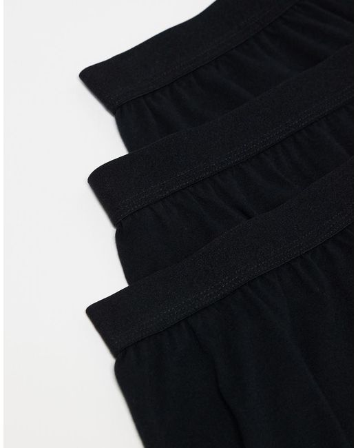 Pack De 3 Calzoncillos Bóxer Negros De ASOS de hombre de color Black