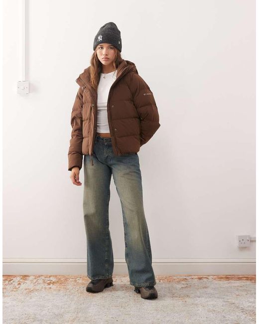 Columbia Brown Amaze Puff Hooded Puffer Coat