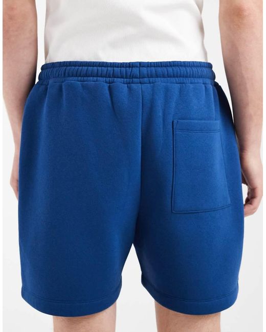 ASOS Blue Oversized Jersey Short With Graphic for men