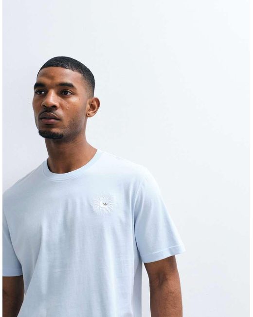 Adidas Originals White T-shirt With Sun Back Print
