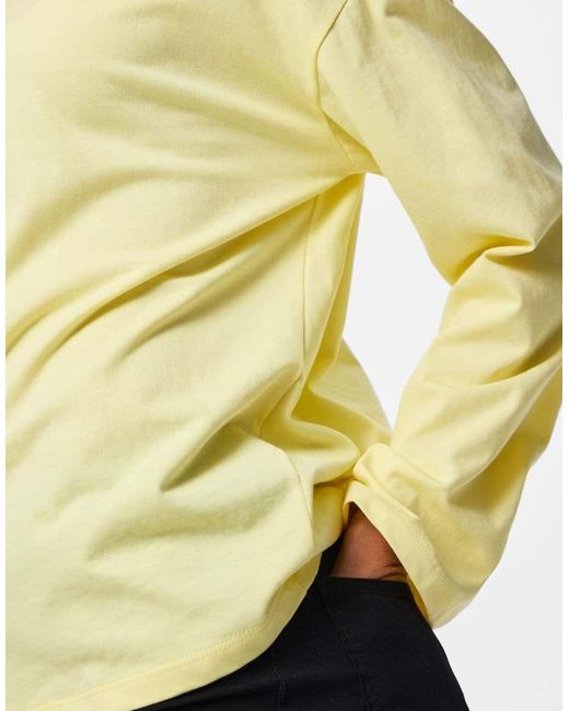 Pieces Yellow Long Sleeved Top