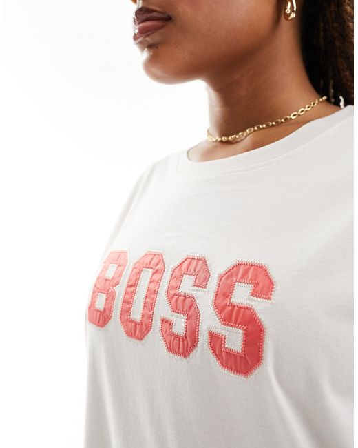 Boss White Boss Bold Logo T-shirt