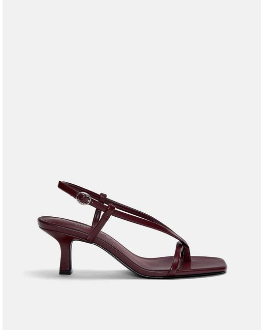 Pull&Bear Sandalen Met Hak En Bandjes in het Multicolor