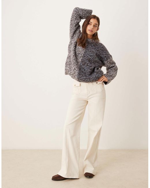ASOS Gray – oversize-pullover