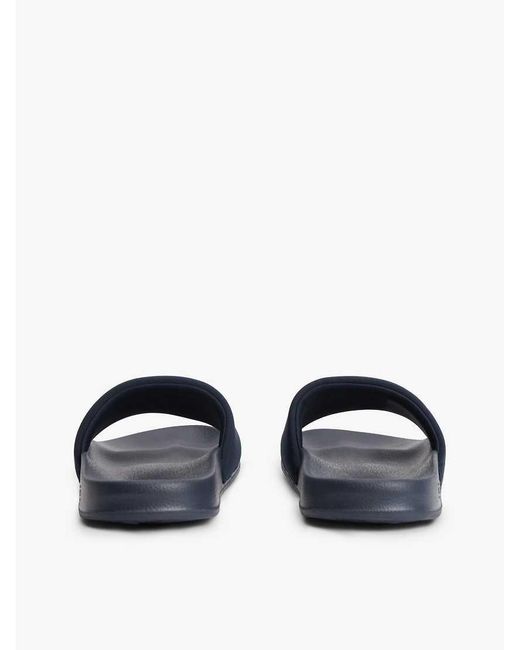 Tommy Hilfiger Blue Logo Pool Slides for men