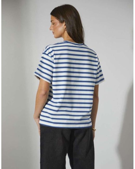 South Beach Blue Montana Stripe Tee