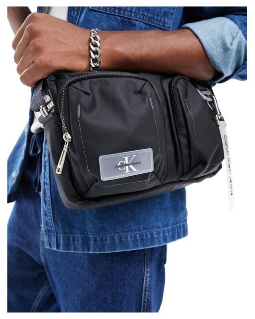 Calvin Klein Blue Ck Jeans Park Culture Flight Bag for men