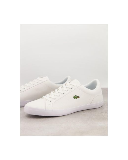 Lacoste Rubber Lerond Bl 2 - Canvas Sneakers in het Wit voor heren - Lyst