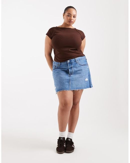 Levi's Blue Plus Icon Skirt