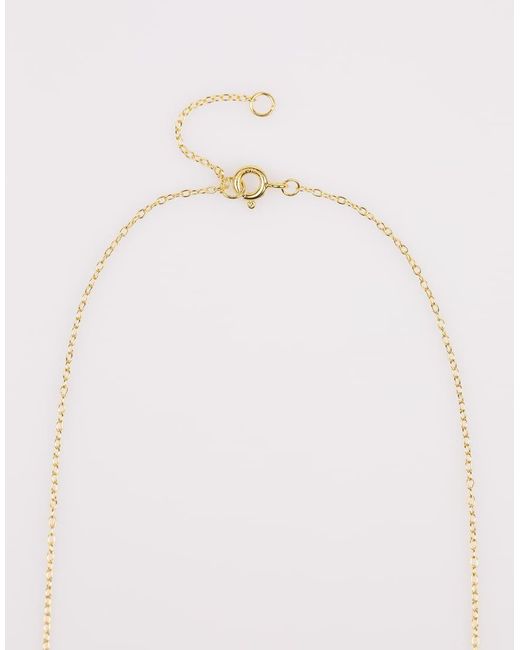 Lovisa Ketting Van Verguld Sterling Zilver Met A-Hangertje in het Natural
