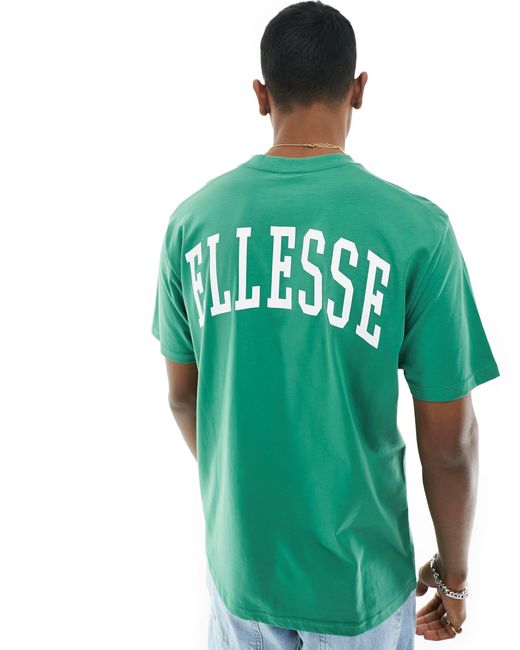 Harvardo - t-shirt stile college con stampa sul retro di Ellesse in Green da Uomo
