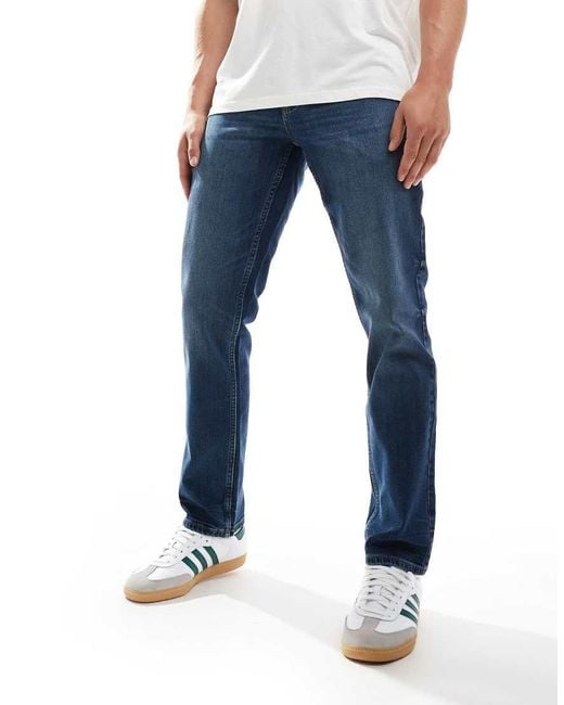 Farah Blue Elm Slim Jeans for men