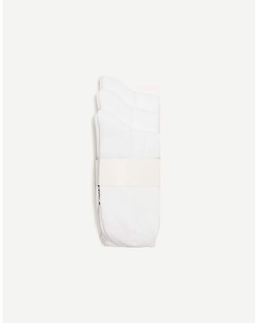 Bershka White 3 Pack Sporty Socks for men