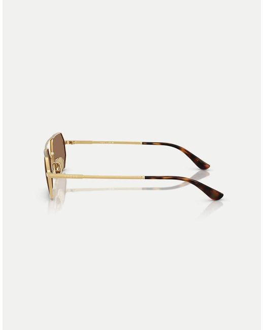 Vogue White Irregular Sunglasses With Lens