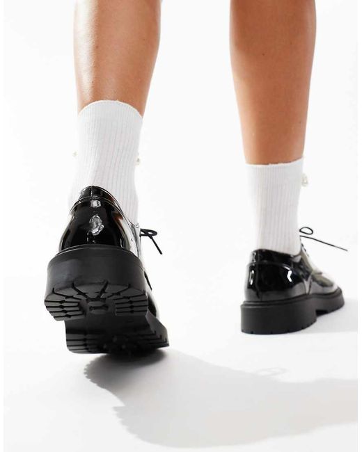 Schuh Black Logan Lace Up Shoes