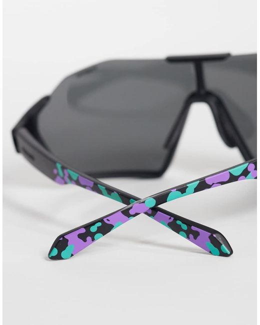 Polaroid Sunglasses Gray Polaroid Mask Sunglasses With Polarized Lenses for men