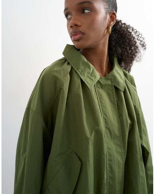 TOPSHOP Green Anorak