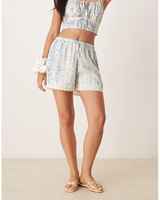 Aray Strandshorts Met Bloemenprint in het Blue