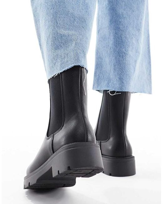 Schuh Blue Abbie Chunky Chelsea Boots