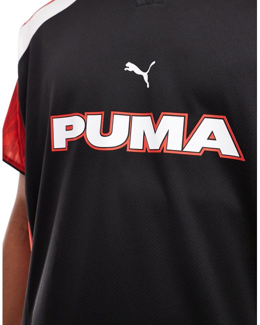 PUMA Red Retro Football Jersey for men