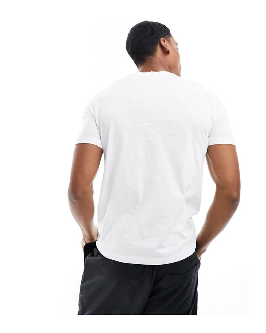 Armani Exchange White Chest Logo Slim Fit T-shirt for men