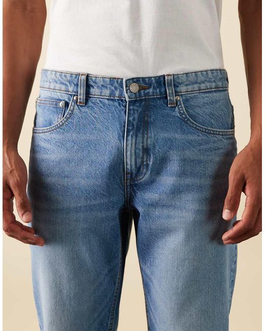 ASOS Blue Tapered Jeans for men