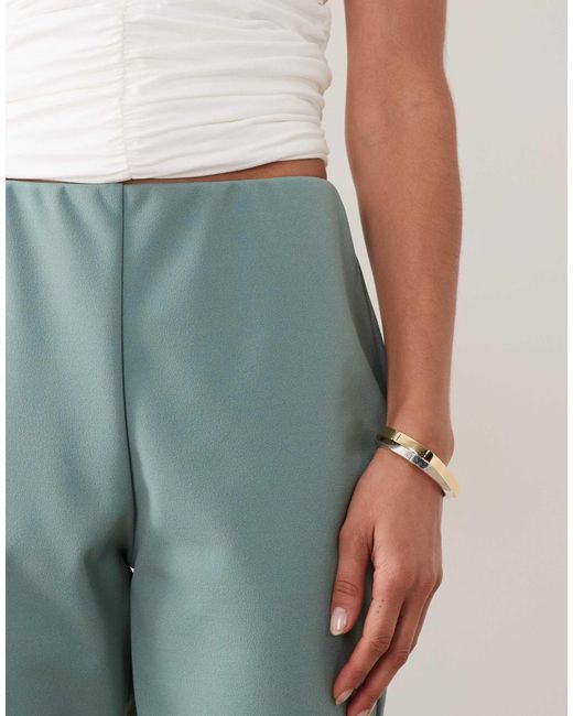 ASOS Blue Capri Pants With Side Slit