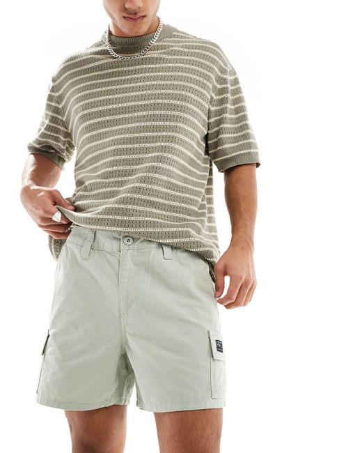 Pantalones cortos cargo ASOS de hombre de color Gray