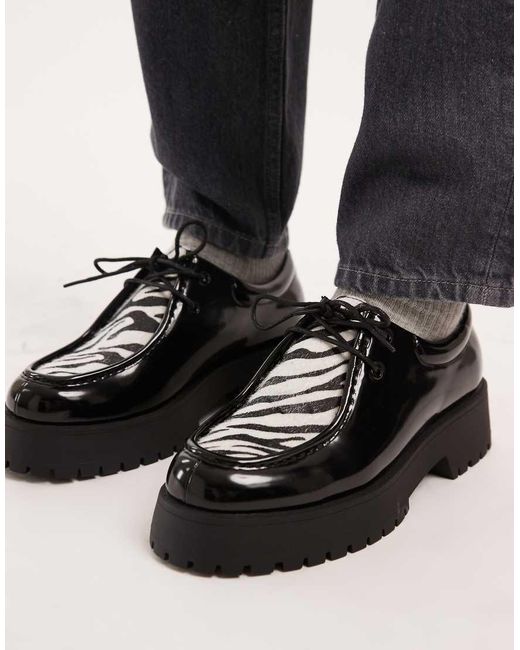 ASOS Black Chunky Shoes for men