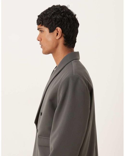 ASOS Gray Boxy Suit Jacket for men