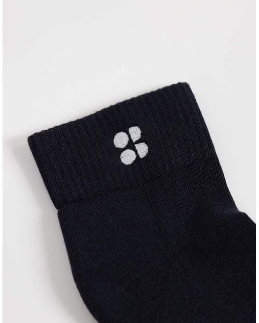 Sweaty Betty Blue Essentials 3 Pack Mini Crew Sock
